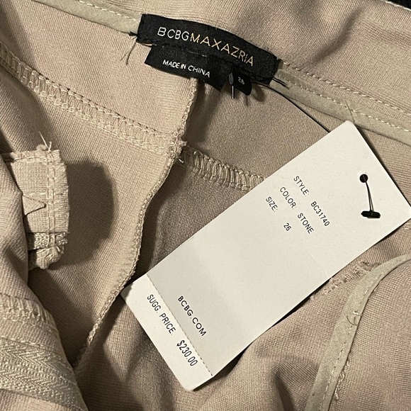 BCBG Riding Pants.  Tan with dark brown patches. Waist size 26. - Picture 6 of 16